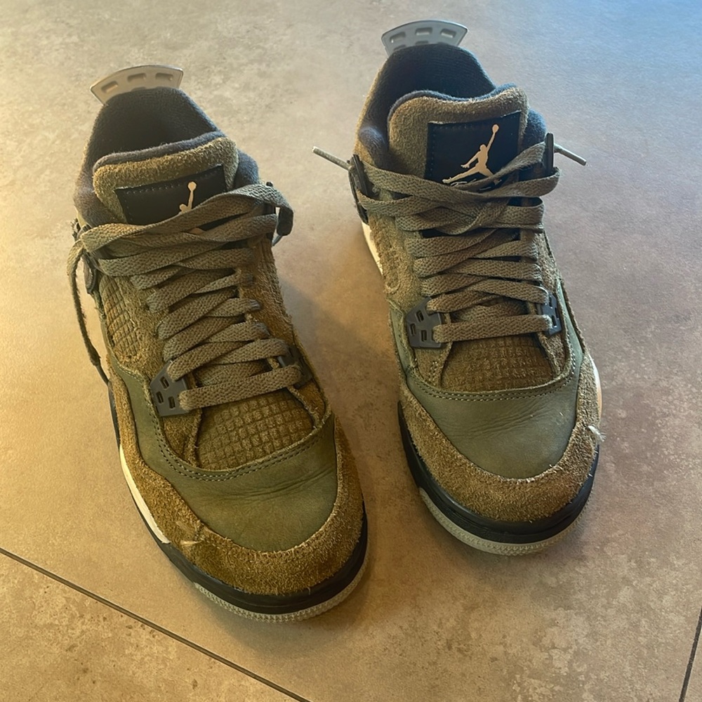NIKE 2023 Air Jordan 4 Retro SE Craft GS Olive 5Y